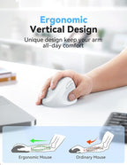 TECKNET Wireless Mouse, 5 Adjustable DPI Levels, 6 Buttons, 4800 DPI Wireless - Image 2