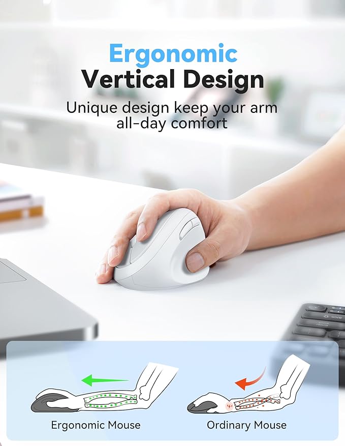 TECKNET Wireless Mouse, 5 Adjustable DPI Levels, 6 Buttons, 4800 DPI Wireless - Image 2