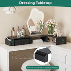 Dual Monitor Stand Riser, Adjustable Length & Swivel Angle Monitor Stand - Image 8