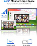 UPERFECT 24.5" 2K Portable Monitor Touchscreen, 165Hz Gaming Monitor FreeSync - Image 6
