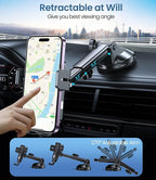 Wireless Car Charger, MOKPR 15W Fast Charging Auto-Clamping Car Mount Universal - Image 4