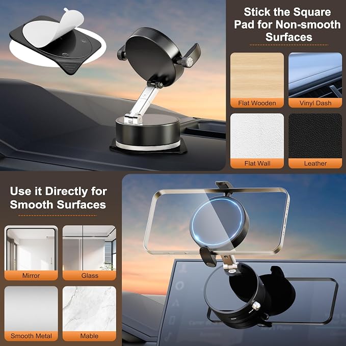 OOCC Magnetic Phone Holders for Your Car, 360°Rotating Adjustable Magsafe Car - Image 5