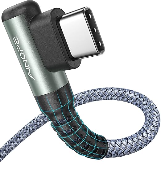 AINOPE USB C Cable 10FT 3.1A Type C Charger Fast Charging, Right Angle USB Type by AINOPE10yearsforphoneaccessories