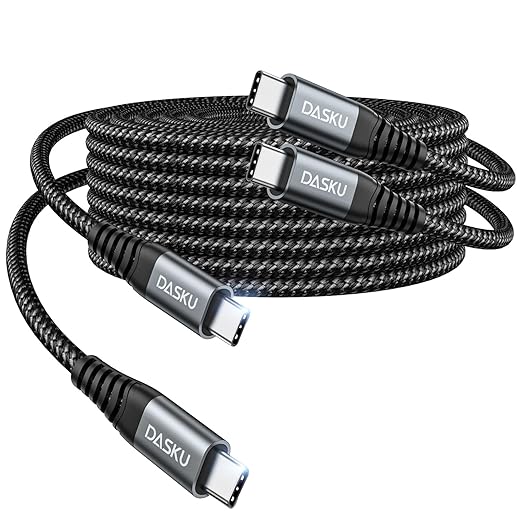 USB C to USB C Cable, iPad Pro Air, Samsung S24/S24 Ultra/S23 USBC Charger by Dasku