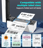 ORGBRO Bluetooth Thermal Shipping Label Printer, Z1-Plus Wireless 4X6 Shipping - Image 4