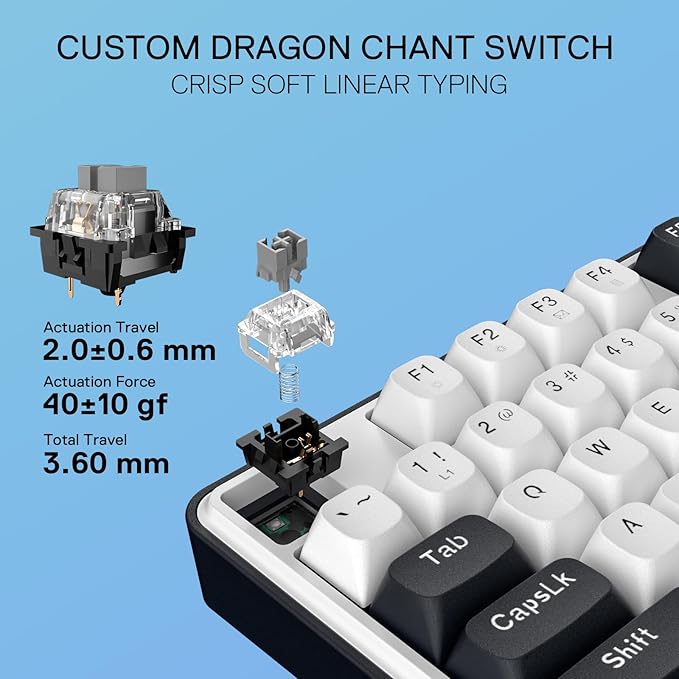 Redragon K689 Wired Gasket RGB Gaming Keyboard, 108 Keys Mechanical Keyboard - Image 5