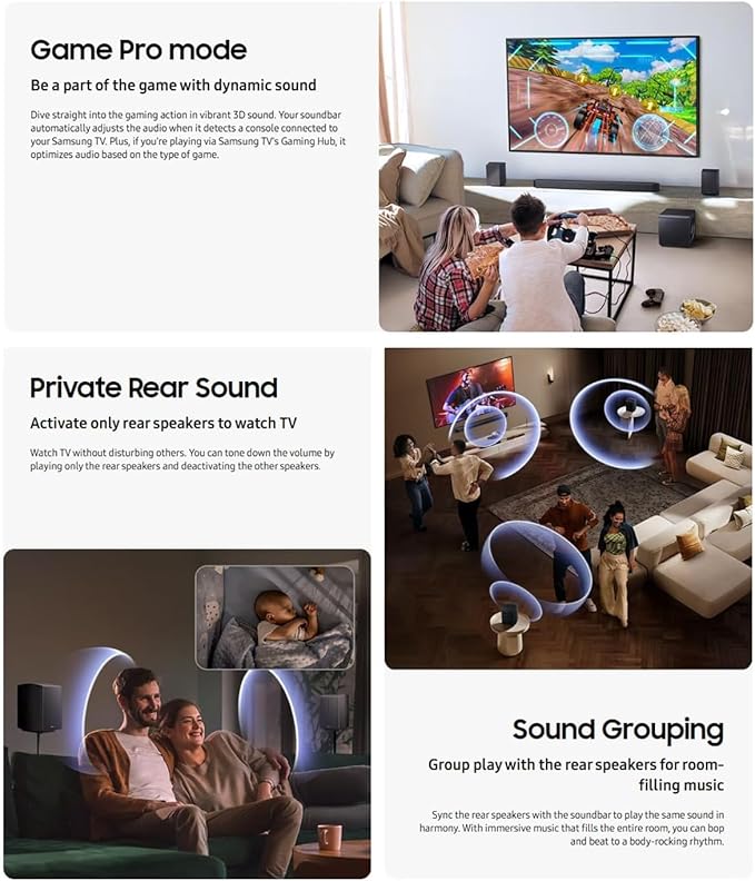 Samsung HW-Q930F Q-Series 9.1.4ch Soundbar w/Wireless Subwoofer & Rear Speakers - Image 6