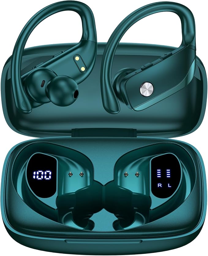 bmanl Wireless Earbuds Bluetooth Headphones 48hrs Play Back Sport Earphones by bmanl