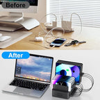 150W/35A Charging Station for Multiple Devices, 16 Port USB C Fast Charging - Image 6