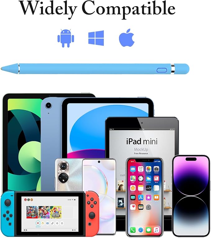 DOGAIN Active Stylus Pen for Touchscreen, iPad Pencil 1.5mm Fine Point Pen - Image 7