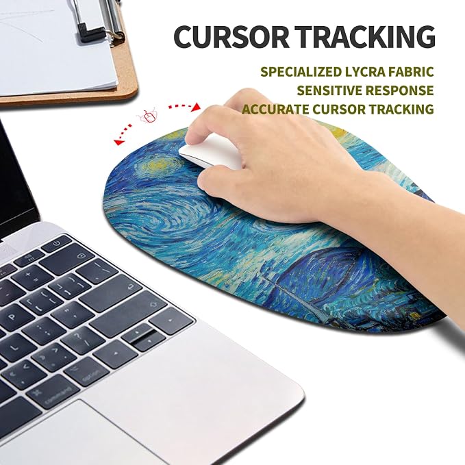 Hokafenle Ergonomic Mouse Pad Wrist Support, Terraced Slope Carpal Tunnel Wrist - Image 5