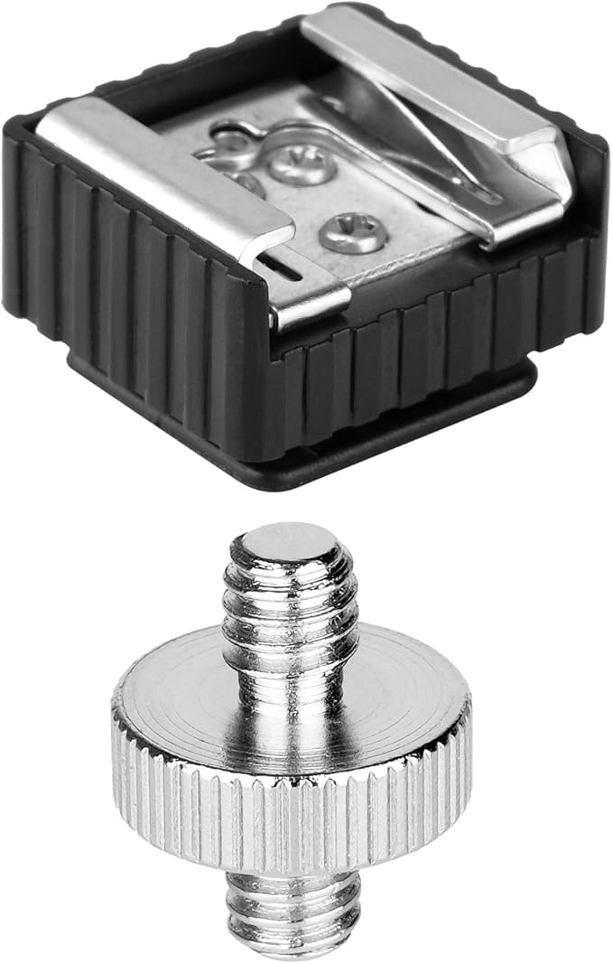 2Pack Flash Hot Shoe Mount Adapter to 1/4 Thread Hole - Image 6