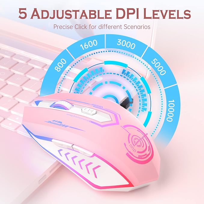 UHURU Gaming Mouse, Wireless Gaming Mouse - Image 2