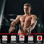 FitBeast Aluminum Exercise Handles & Lifting Straps Set - Image 5