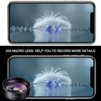 KEYWING Phone Camera Lens 3 in 1 Phone Lens Kit, 198 Fisheye Lens + 120 Super - Image 4