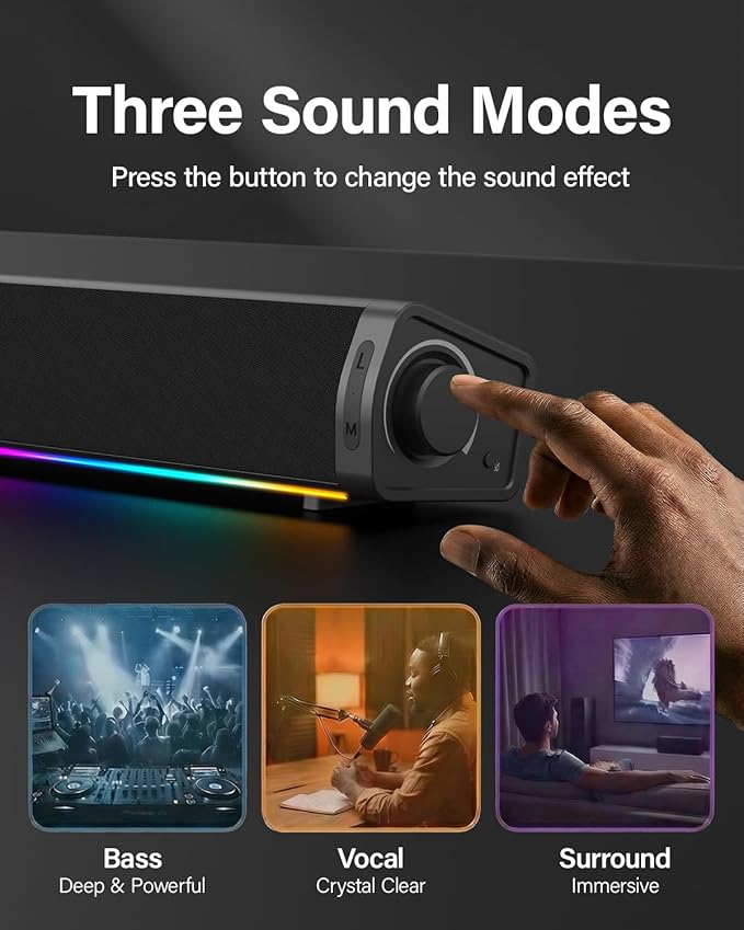 Immersive RGB Gaming Computer Speakers - Image 5