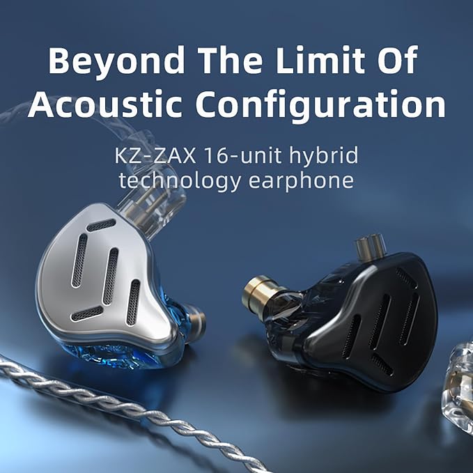 CCA KZ Zax in Ear Monitor Headphones 16 Units 7BA 1DD Hybrid Drivers HiFi IEM - Image 8