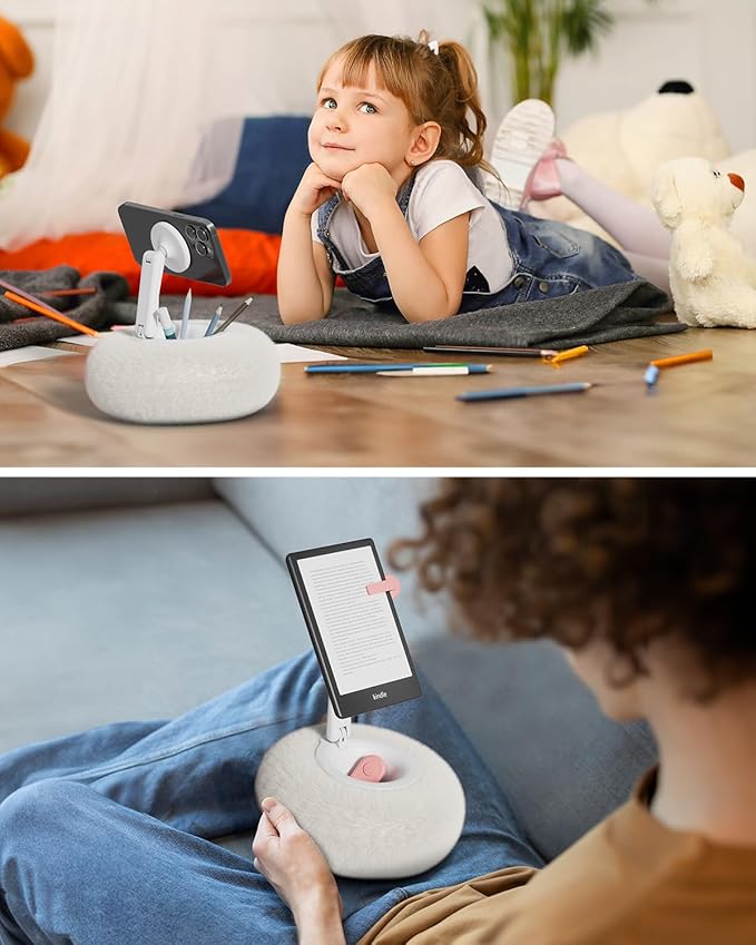Viozon Phone Holder for Bed, Magnetic Pillow Stand, Compatible - Image 2