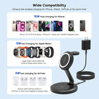 Charging Station, 3 in 1 Foldable Wireless Charger iPhone Charging Station - Image 6