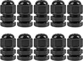 XHF 10 Pcs 1/4" IP68 Strain Relief Nylon Cord Grip NPT Cable Glands Adjustable by XHF