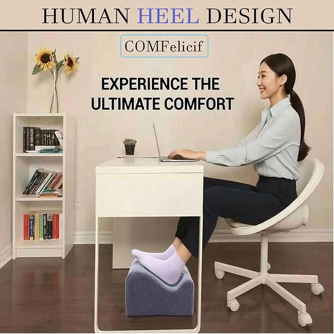 Foot Rest for Under Desk at Work, Ergonomic Under Desk Footrest - Image 2