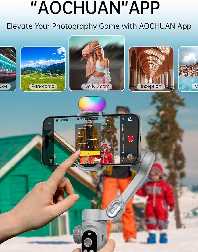 iPhone Gimbal, 3-Axis Gimbal Stabilizer - Image 8