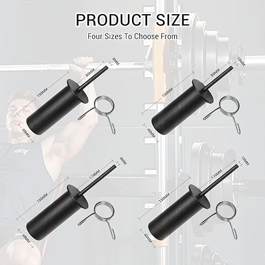 Weight Stack Pin, Gym Pin with Spring Clip Collar, Weight Pins - Image 2