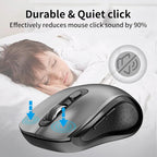 Wireless Mouse Ergonomic, Side Buttons Mouse, 2400 DPI, Silent and Anti Slip - Image 6