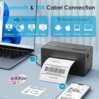Bluetooth Thermal Label Printer, 4x6 Wireless Thermal Shipping Label Printer - Image 2