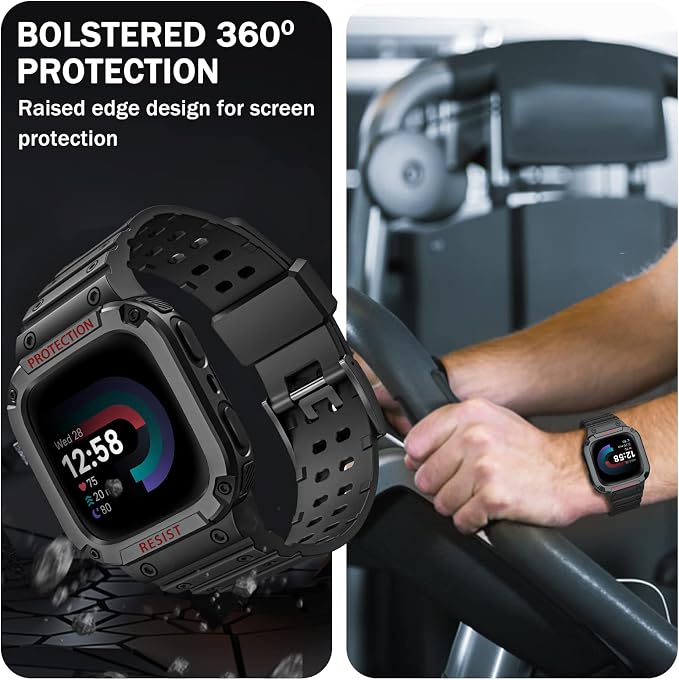 FINTIE Bands with Case Compatible with Fitbit Versa 4/3/2/1/Versa Lite/Fitbit - Image 4