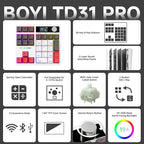 BOYI TD31Pro Mechanical Number Pad, RGB HotSwap Numpad - Image 2