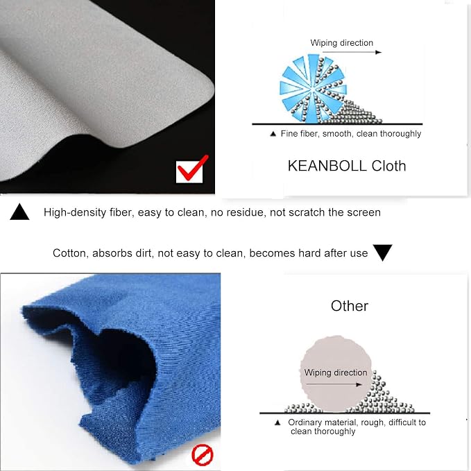 KEANBOLL 2-Pack 15.6 inch Laptop Microfiber Liner Cleaning Cloth, Laptop - Image 3