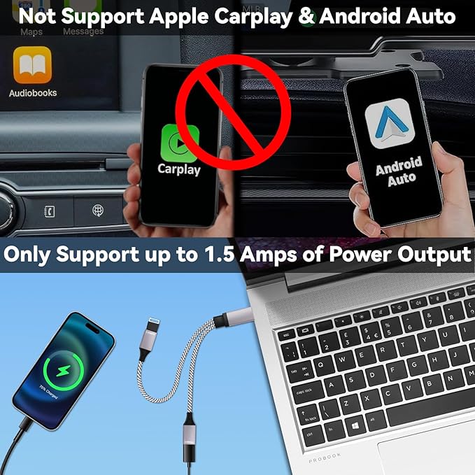2025 Upgraded, USB Splitter 1 in 2 Out Cable, Double USB Port Extender Power - Image 6