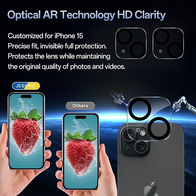 Screen Protector for iPhone 15, HD Clear, 9H Hardness, No Bubbles, Case Friendly - Image 7