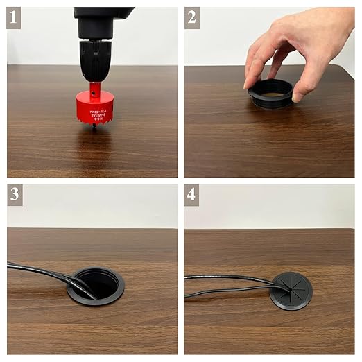 8 Pack Desk Grommet 2 Inch, Desk Hole Cover - Image 4