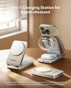 MOMAX 3-in-1 iPhone 16 Charging Station, MagSafe-Compatible Wireless Charger - Image 7