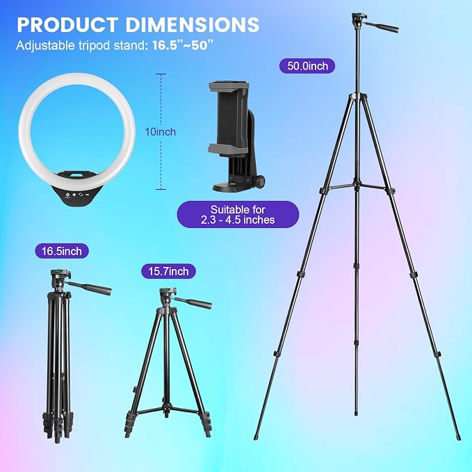 Sensyne 10'' RGB Ring Light - Image 6