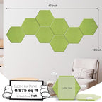 Mollywell Hexagon Acoustic Panels, High Density, Soundproofing, Decorative - Image 2