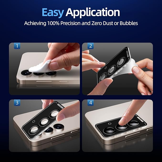 X-it Camera Lens Protector for Samsung S25, 9H Tempered Glass, Independent - Image 7
