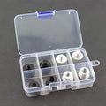 TAODAN 8PCS Black and Silver Aluminum Alloy Microphone Adapter Screws Set by TAODAN
