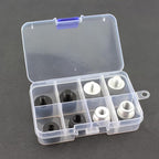 TAODAN 8PCS Black and Silver Aluminum Alloy Microphone Adapter Screws Set by TAODAN
