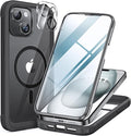Miracase Glass Series for iPhone 15 Case Full-Body Magnetic Bumper Case by Miracase