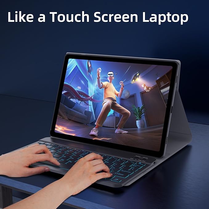 Backlit Keyboard Case for Samsung Galaxy Tab S10 FE/S9 FE 5G 10.9"/ Tab S9 11" - Image 3