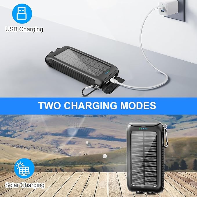 Solar-Charger-Power-Bank-49800mAh Portable Solar Phone Charger - Image 4