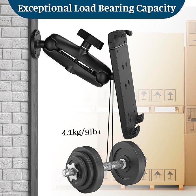 Heavy Duty Tablet Mount for Truck, Aluminum Drill Base Tablet Holder, Compatible - Image 5