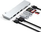 Satechi 7 in 1 USB C Hub Multiport Adapter Pro Slim, USB C Dongle, 100W Charging - Image 2