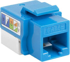 Cmple - 10 Pack Cat5e Keystone Jack Insert Punch Down RJ45 Connectors RJ45 - Image 4
