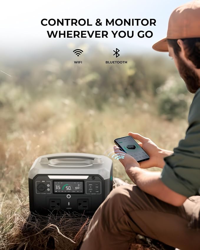 Andes 600 Pro Portable Power Station, 584Wh LiFePO4 Hybrid Battery Backup - Image 7