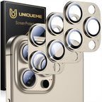 UniqueMe for 3 Pack iPhone 15 Pro/iPhone 15 Pro Max Camera Lens Protector by UniqueMe