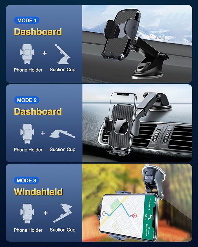 Phone Holders for Your Car, 2025 New Car Phone Holder Cell Smartphone Mount - Image 4